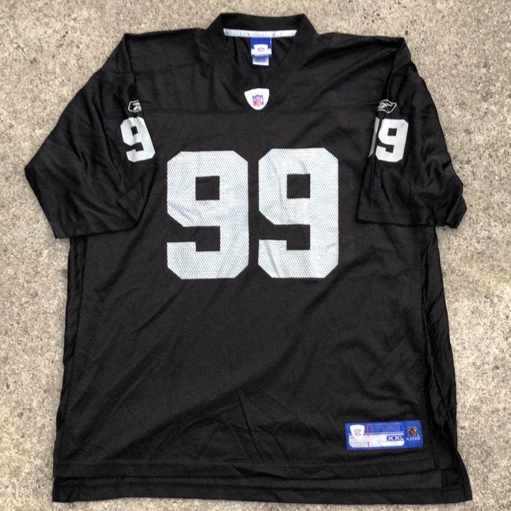 Vintage Reebok Warren Sapp Raiders Jersey